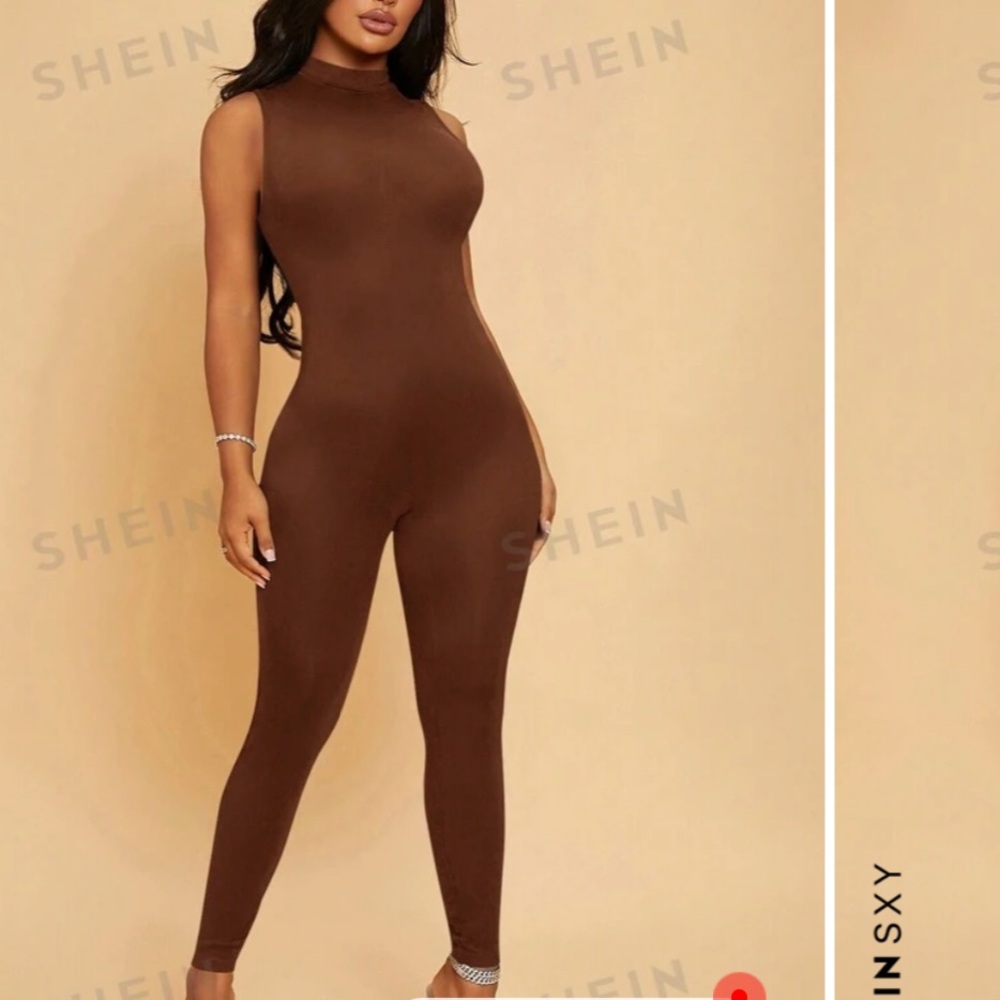 NWT SHEIN Chocolate Jumpsuit